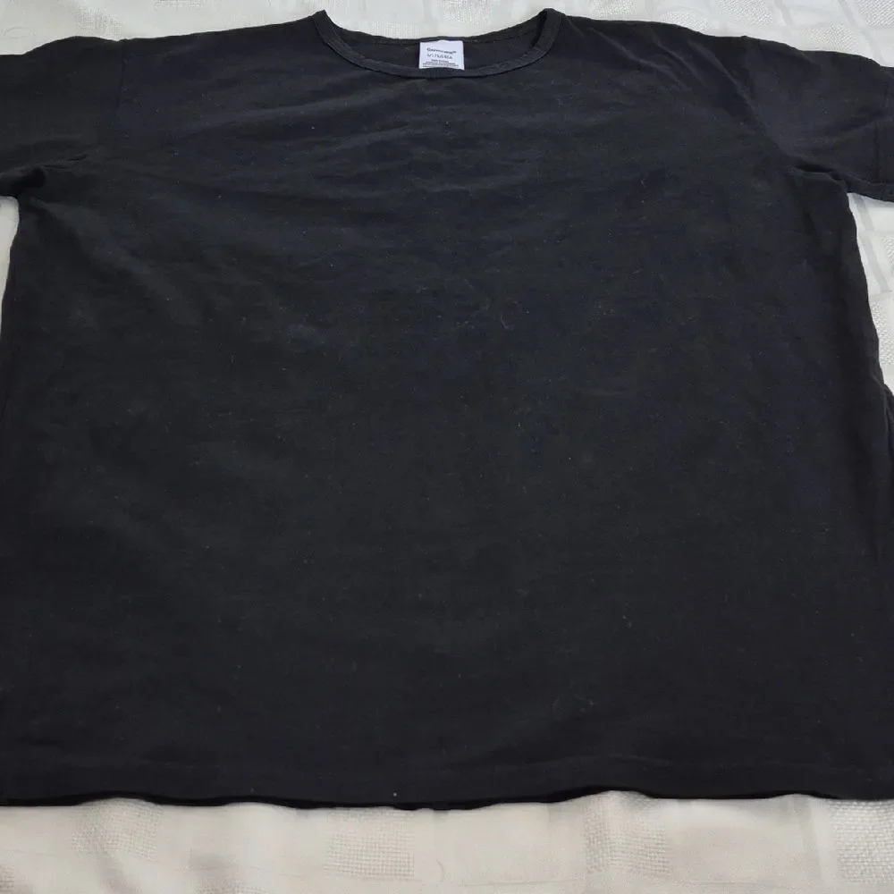 Women's Classic Black Short Sleeve Cotton Tee - Picture 13 of 16